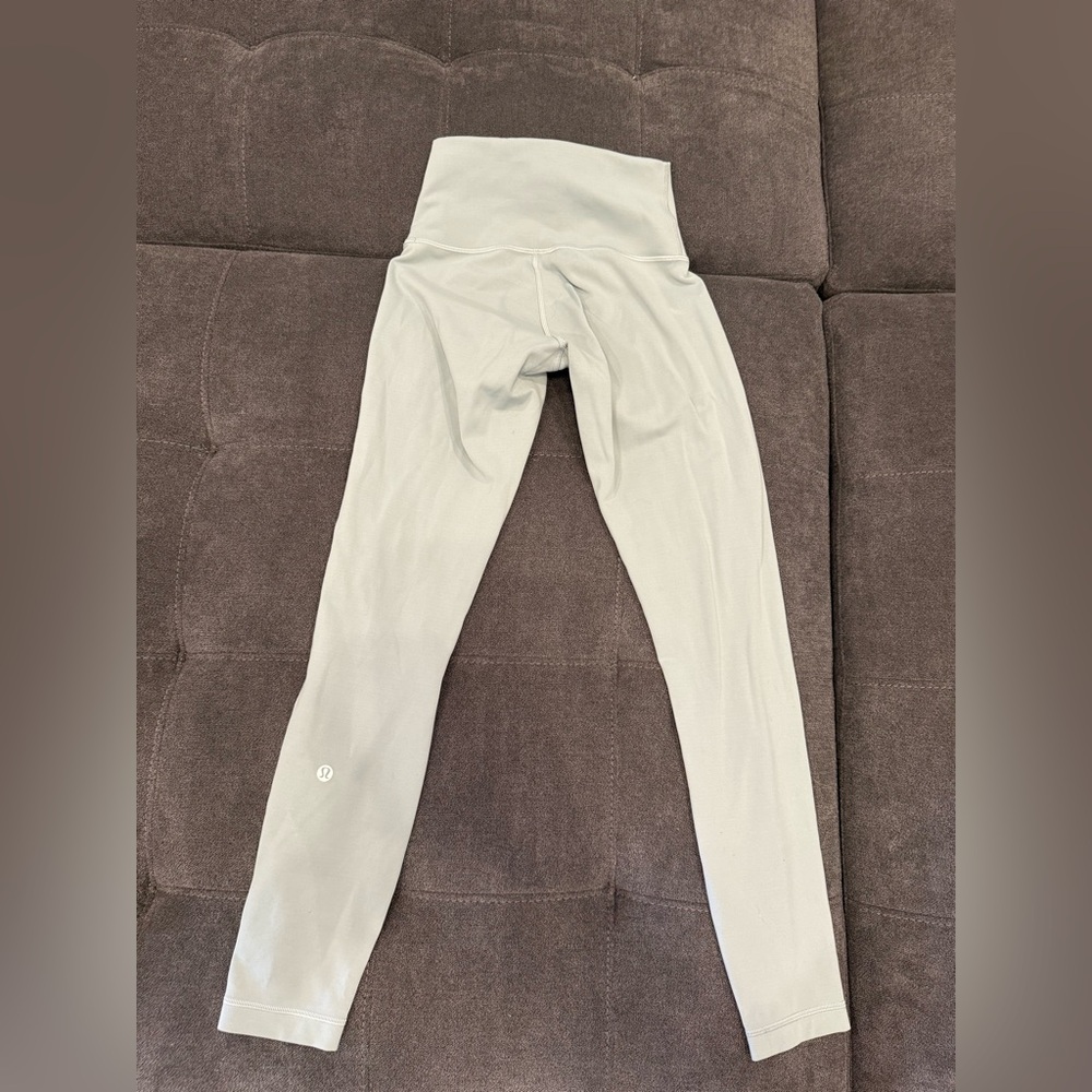 Sage green LULULEMON buttery leggings